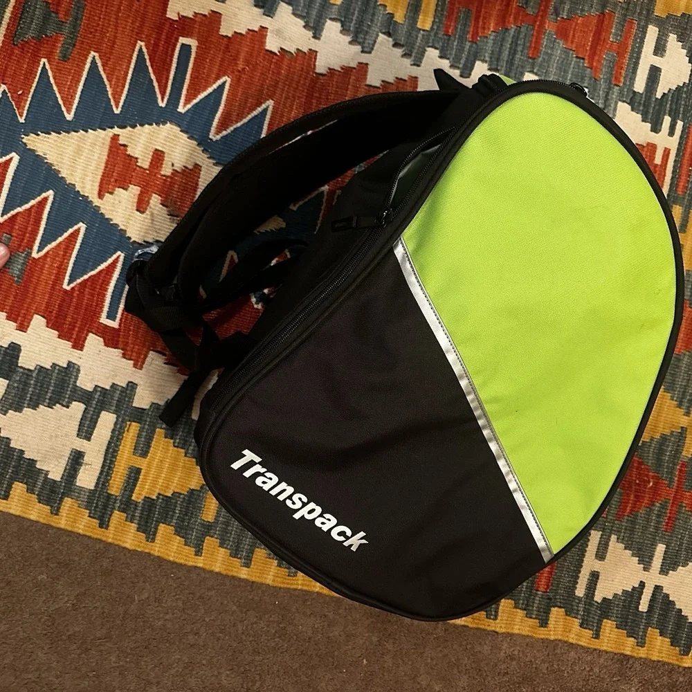Transpack Edge Ski / Snowboard Boot and Gear Bag Backpack Lime Green & Black EUC